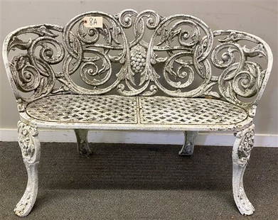 43" Cast Iron Garden Bench: 43" Cast Iron Garden bench