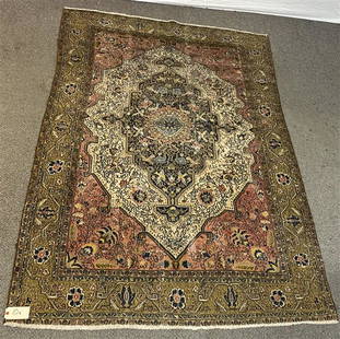 Nice Quality Antique Persian Rug 4'6"x6'6": Nice Quality Antique Persian Rug 4'6"x6'6"