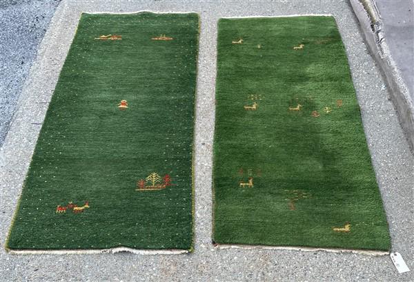 Pr. of Nepalese Modern Handmade Rugs 2'6"x6'4": Pr. of Nepalese Modern Handmade Rugs 2'6"x6'4"