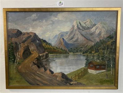 Framed o/c Signed Bruno Hess 28"x40"