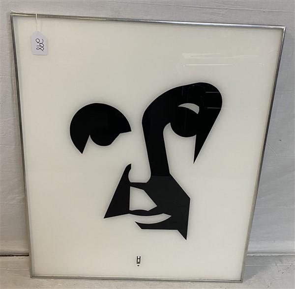 Earl Hubbard Acrylic on Lucite- Frank Lloyd Wright 33"x39": Earl Hubbard Acrylic on Lucite- Frank Lloyd Wright 33"x39"