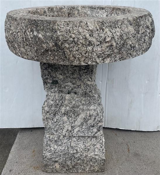 4 Part Granite Bird Bath (1 of 5)