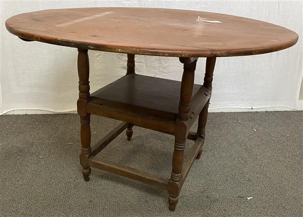 Good Early Hutch Table- 38" diameter (1 of 5)