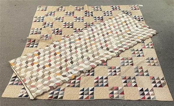 2 Hand Made Antique Quilts (1 of 5)