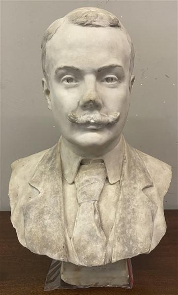 Signed 2 Part 23" Marble Bust (1 of 7)