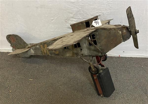 Fabulous Folk Art Tin 48" Plane (1 of 6)