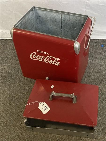 Vintage Coca-Cola Cooler- Very Nice Condition 17"w x 12"d x 17"h (1 of 6)