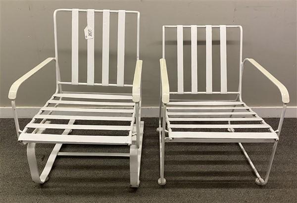 2 Metal Strap Garden Chairs (1 of 4)