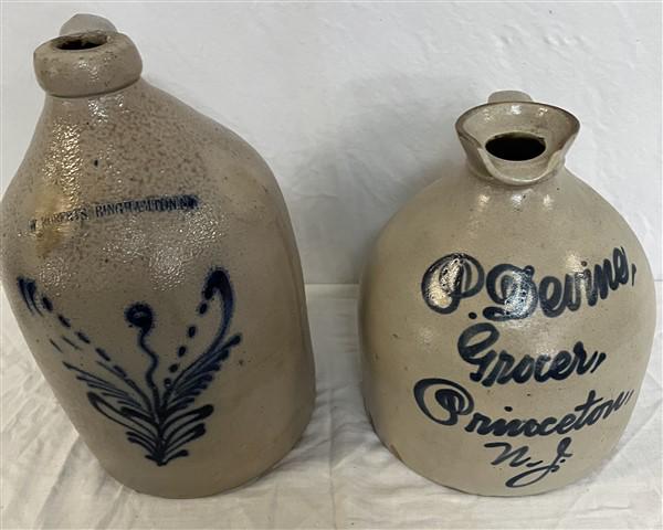 19th Cent. Stoneware Jug and Pitcher (1 of 15)