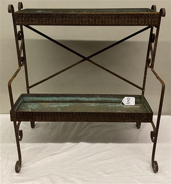 2 Tier Metal Planter (1 of 3)