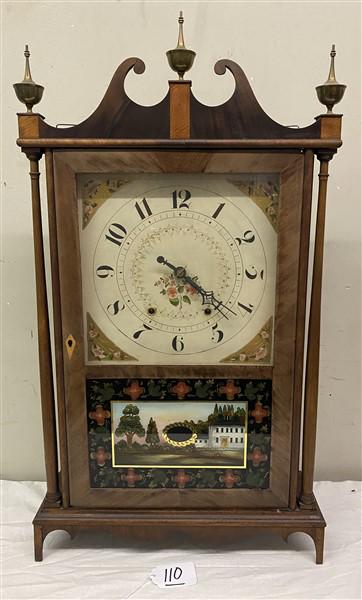 19th Cent. Wadsworths Lownsbury and Turner Pillar & Scroll Clock (1 of 6)