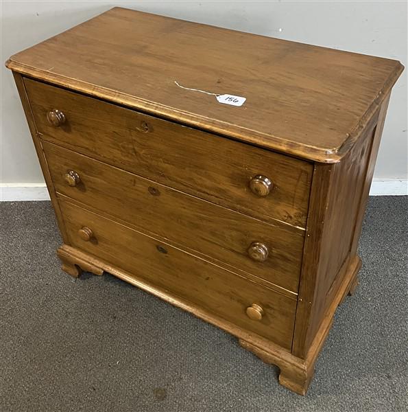 3 Drawer Country Pine Chest (1 of 5)