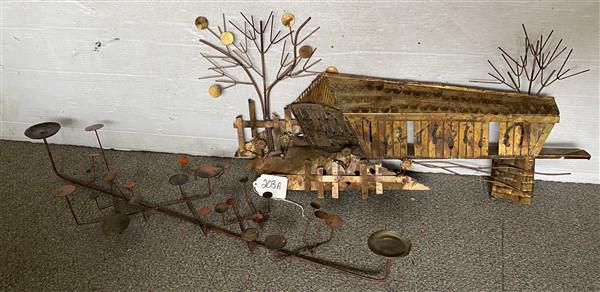 2 MCM Style Sculptures 31"L x 15"h- largest (1 of 5)