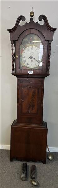 Scottish Tall Case Clock 23"w x 92"h: Scottish Tall Case Clock 23"w x 92"h