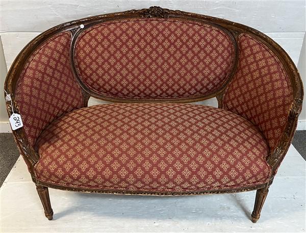 Carved French Style 50" Settee (1 of 6)