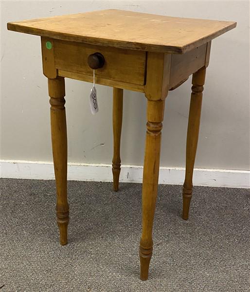 Antique 1 Drawer Pine Stand 17.5" x 20.5" x 29"h (1 of 4)