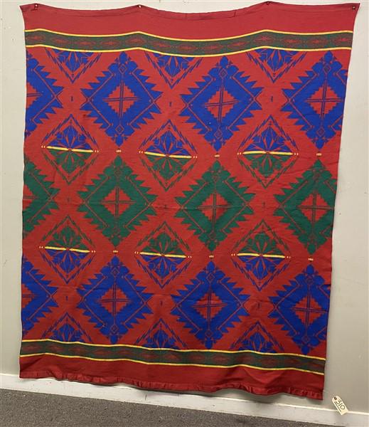 Southwest Style Wool and Cotton Blend Beacon Blanket (1 of 4)