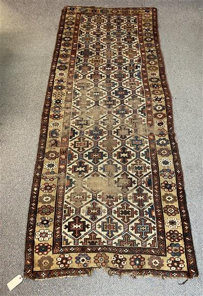 Antique Persian Long Rug: Antique Persian Long Rug 9'5" x 47"