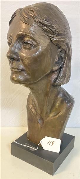 20.5" Bronze Bust Signed Katz (1 of 5)