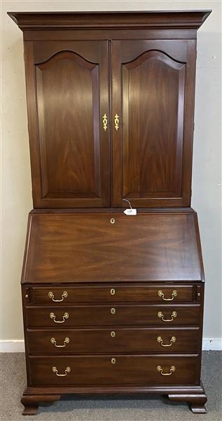 2 Part "Virginia Galleries" Blind Door Secretary Desk    Tallest Pc. - 15" (1 of 5)