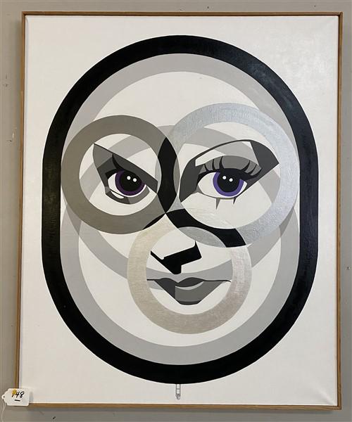 Acrylic on Linen Earl Hubbard 35" x 42": Acrylic on Linen Earl Hubbard 35" x 42"