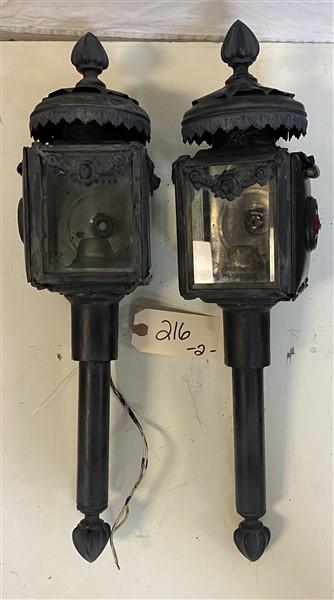 Two 20" 100 Year Old Black Lanterns (1 of 4)