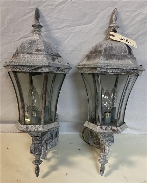Two 25" Metal Electrified Lanterns (1 of 3)