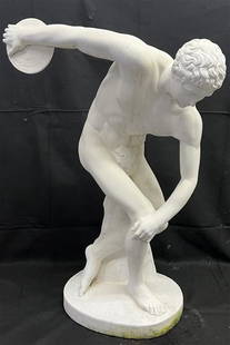 Concrete 36" Discus Thrower: Concrete 36" Discus Thrower