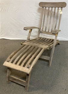 Folding Teak Deck Chair: Folding Teak Deck Chair