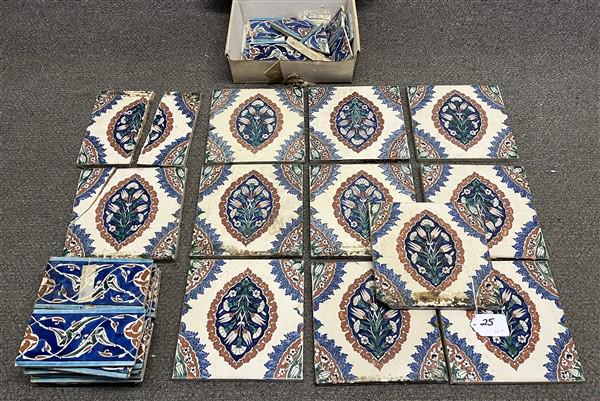 Large Lot of 19th Cent. Italian Tiles (1 of 5)