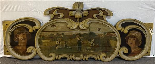 88.5" Hand Painted Carousel Wooden Panel (1 of 6)