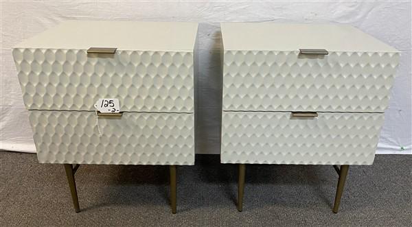 Pr. of "West Elm" 2 Drawer Stands 20"w x 17"d x 24"h (1 of 5)