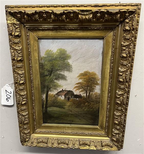 19th Cent. Framed o/c 14" x 18" (1 of 4)