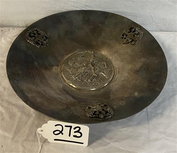 10.5" German/ No. African Silver Plate Bowl (1 of 3)