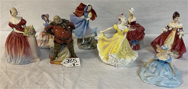 8 Royal Doulton Porcelain Figures (1 of 12)