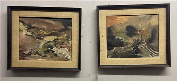 2 Framed o/c Signed Lower Left 24" x 21" (1 of 10)