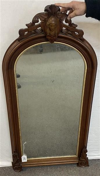 Victorian Walnut 1/2 Pier Mirror (1 of 4)