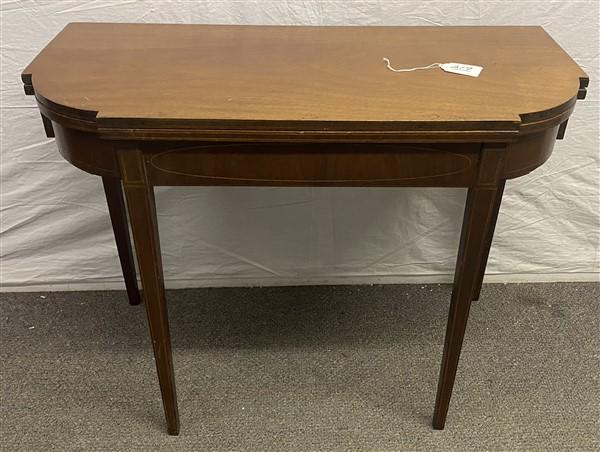 19th Cent. Flip Top American Games Table in Mahogany    37" x 17"d x 29"h (1 of 4)