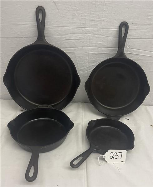 4 Griswold Cast Iron Frying Pans (1 of 9)
