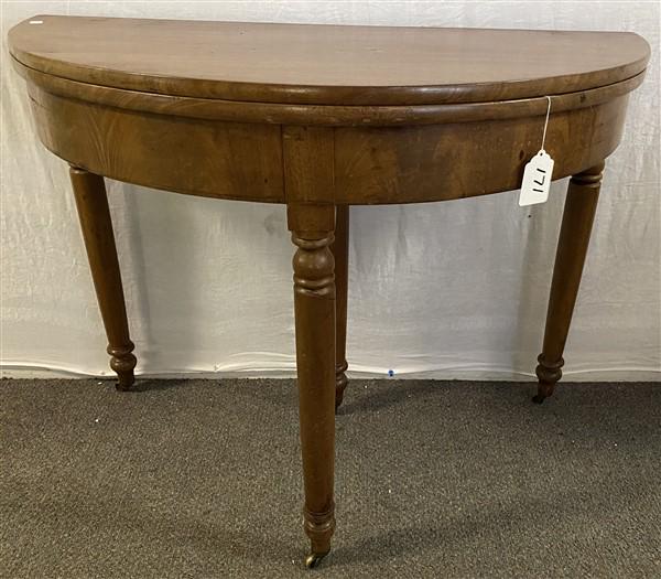 19th Century 1/2 round game table (1 of 3)