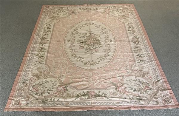 Hand Made Aubusson Rug Approx. 6' x 9': Hand Made Aubusson Rug Approx. 6' x 9'