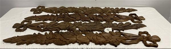 Four 51" Carved Wooden Decorations (1 of 10)