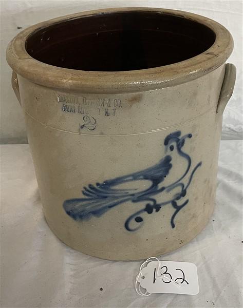 Fort Edward 2 Gallon Crock 9.5" diameter x 9.5"h: Fort Edward 2 Gallon Crock 9.5" diameter x 9.5"h