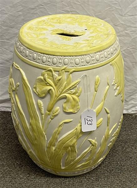 19" Porcelain Garden Seat: 19" Porcelain Garden Seat