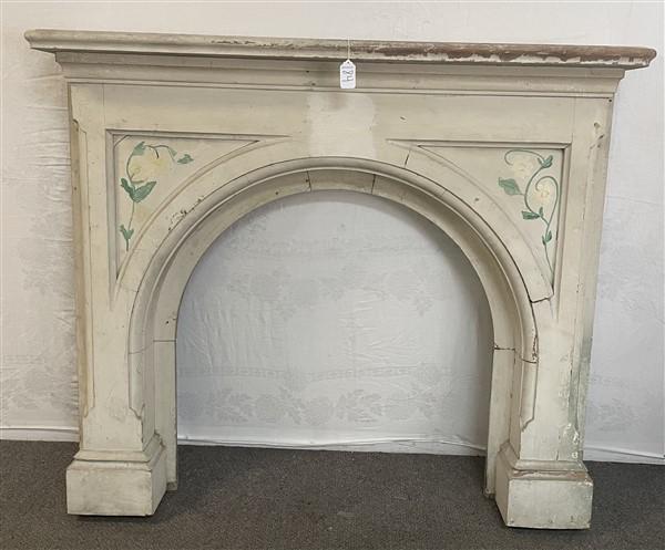 Mid 19th Cent. Wooden Victorian Mantle 62"w x 55"h (1 of 8)