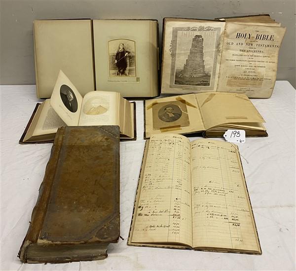 6 Books- photo album/bible/New Milford CT/ledgers (1 of 10)