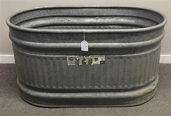 Large Galvanized Farm Trough 44"L x 24"h (1 of 4)