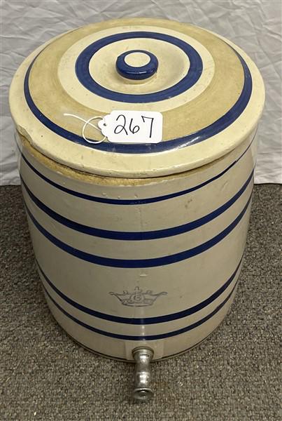 16" Stoneware Covered Vessel (1 of 7)