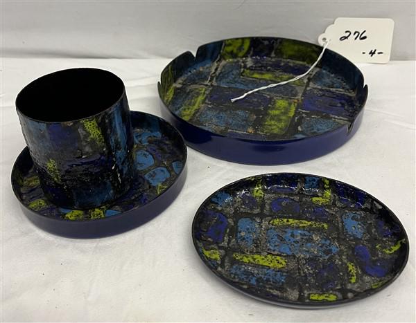 4 Pc. Lot of Italian Enamelware by Vallenti (1 of 2)