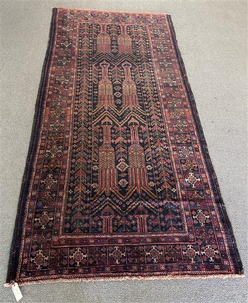 Afghan Long Rug Approx. 5' x 10' (1 of 7)
